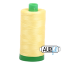 Aurifil Mako 40wt 2-ply Cotton 1000 m (1094 yd.) spool - 2115 Lemon