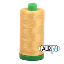 Aurifil Mako 40wt 2-ply Cotton 1000 m (1094 yd.) spool - 2134 Spun Gold