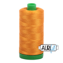 Aurifil Mako 40wt 2-ply Cotton 1000 m (1094 yd.) spool - 2145 Yellow Orange