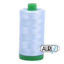 Aurifil Mako 40wt 2-ply Cotton 1000 m (1094 yd.) spool - 2710 Light Robins Egg