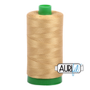 Aurifil Mako 40wt 2-ply Cotton 1000 m (1094 yd.) spool - 2920 Light Brass