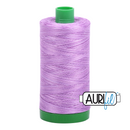 Aurifil Mako 40wt 2-ply Cotton 1000 m (1094 yd.) spool - 3840 French Lilac