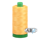 Aurifil Mako 40wt 2-ply Cotton 1000 m (1094 yd.) spool - 3920 Golden Glow