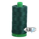 Aurifil Mako 40wt 2-ply Cotton 1000 m (1094 yd.) spool - 4026 Forest Green