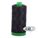 Aurifil Mako 40wt 2-ply Cotton 1000 m (1094 yd.) spool - 4241 Very Dark Grey