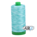 Aurifil Mako 40wt 2-ply Cotton 1000 m (1094 yd.) spool - 4654 Turquoise Foam