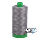 Aurifil Mako 40wt 2-ply Cotton 1000 m (1094 yd.) spool - 5004 Grey Smoke