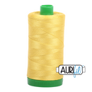 Aurifil Mako 40wt 2-ply Cotton 1000 m (1094 yd.) spool - 5015 Gold Yellow