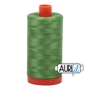 Aurifil Mako 50wt Cotton 1300 m (1422 yd.) spool - 1114 Grass Green<br>