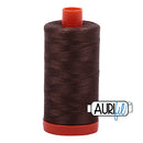 Aurifil Mako 50wt Cotton 1300 m (1422 yd.) spool - 1140 Bark<br>