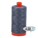 Aurifil Mako 50wt Cotton 1300 m (1422 yd.) spool - 1246 Dark Grey<br>