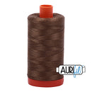 Aurifil Mako 50wt Cotton 1300 m (1422 yd.) spool - 1318 Dark Sandstone<br>