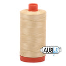 Aurifil Mako 50wt Cotton 1300 m (1422 yd.) spool - 2125 Wheat<br>