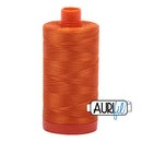 Aurifil Mako 50wt Cotton 1300 m (1422 yd.) spool - 2150 Pumpkin<br>