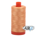 Aurifil Mako 50wt Cotton 1300 m (1422 yd.) spool - 2214 Golden Honey<br>