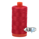 Aurifil Mako 50wt Cotton 1300 m (1422 yd.) spool - 2265 Lobster Red<br>