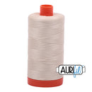 Aurifil Mako 50wt Cotton 1300 m (1422 yd.) spool - 2310 Light Beige