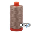 Aurifil Mako 50wt Cotton 1300 m (1422 yd.) spool - 2325 Linen<br>