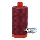 Aurifil Mako 50wt Cotton 1300 m (1422 yd.) spool - 2345 Raisin<br>