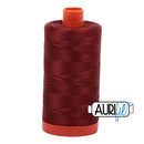 Aurifil Mako 50wt Cotton 1300 m (1422 yd.) spool - 2355 Rust<br>