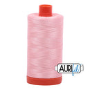 Aurifil Mako 50wt Cotton 1300 m (1422 yd.) spool - 2415 Blush<br>