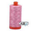 Aurifil Mako 50wt Cotton 1300 m (1422 yd.) spool - 2430 Antique Rose<br>