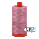 Aurifil Mako 50wt Cotton 1300 m (1422 yd.) spool - 2445 Victorian Rose<br>