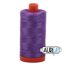 Aurifil Mako 50wt Cotton 1300 m (1422 yd.) spool - 2540 Medium Lavender<br>