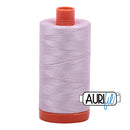 Aurifil Mako 50wt Cotton 1300 m (1422 yd.) spool - 2564 Pale Lilac<br>