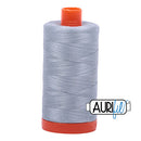 Aurifil Mako 50wt Cotton 1300 m (1422 yd.) spool - 2612 Arctic Sky<br>