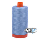 Aurifil Mako 50wt Cotton 1300 m (1422 yd.) spool - 2720 Light Delft Blue<br>