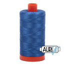 Aurifil Mako 50wt Cotton 1300 m (1422 yd.) spool - 2730 Delft Blue<br>