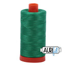 Aurifil Mako 50wt Cotton 1300 m (1422 yd.) spool - 2865 Emerald<br>
