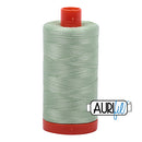 Aurifil Mako 50wt Cotton 1300 m (1422 yd.) spool - 2880 Pale Green<br>