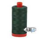 Aurifil Mako 50wt Cotton 1300 m (1422 yd.) spool - 2892 Pine<br>