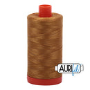 Aurifil Mako 50wt Cotton 1300 m (1422 yd.) spool - 2975 Brass<br>