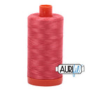 Aurifil Mako 50wt Cotton 1300 m (1422 yd.) spool - 5002 Medium Red<br>