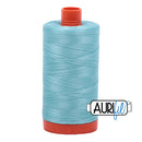 Aurifil Mako 50wt Cotton 1300 m (1422 yd.) spool - 5006 Light Turquoise<br>