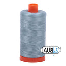 Aurifil Mako 50wt Cotton 1300 m (1422 yd.) spool - 5008 Sugar Paper<br>