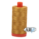 Aurifil Mako 50wt Cotton 1300 m (1422 yd.) spool - 5022 Mustard<br>
