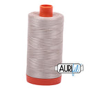 Aurifil Mako 50wt Cotton 1300 m (1422 yd.) spool - 6711 Pewter<br>