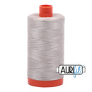 Aurifil Mako 50wt Cotton 1300 m (1422 yd.) spool - 6725 Moondust
