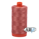 Aurifil Mako 50wt Cotton 1300 m (1422 yd.) spool - 6728 Cinnabar<br>