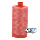 Aurifil Mako 50wt Cotton 1300 m (1422 yd.) spool - 6729 Tangerine Dream<br>