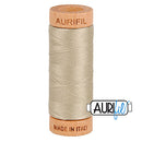 Aurifil Mako 80wt Cotton 274 m (300 yd.) spool - 2324 Stone