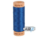 Aurifil Mako 80wt Cotton 274 m (300 yd.) spool - 2783 Medium Delft Blue
