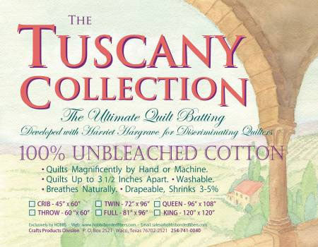Hobbs Tuscany 100 % Unbleached Cotton - 72 Inch X 96 Inch Twin