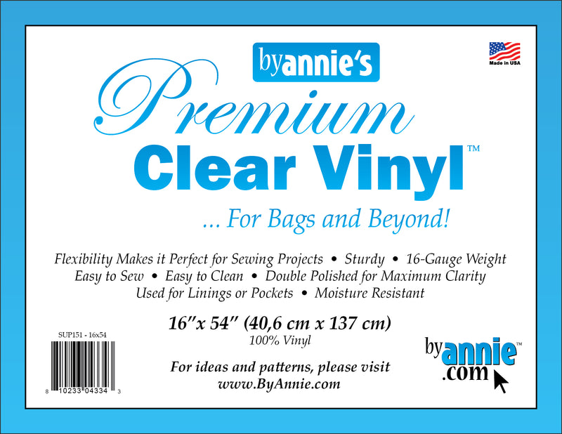 Premium Clear Vinyl - 16 x 54 Inch Roll