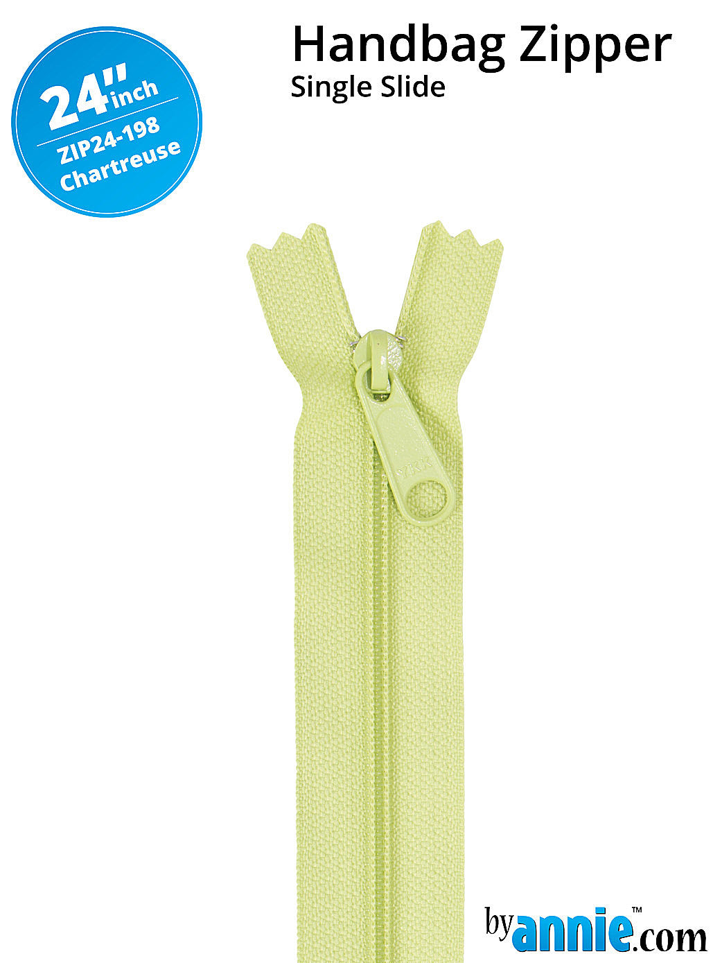 Handbag Zipper 24in Chartreuse Handbag Zipper 24in Chartreuse