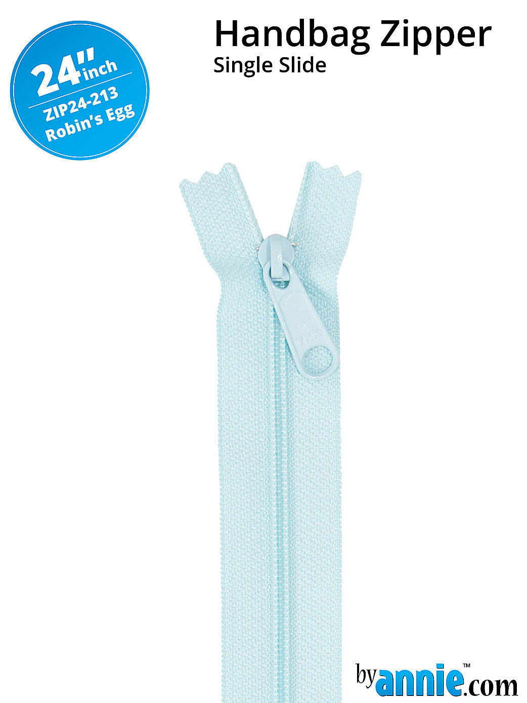 Handbag Zipper 24in Robin's Egg Blue Handbag Zipper 24in Robin's Egg Blue